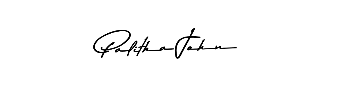 Palitha John stylish signature style. Best Handwritten Sign (Asem Kandis PERSONAL USE) for my name. Handwritten Signature Collection Ideas for my name Palitha John. Palitha John signature style 9 images and pictures png