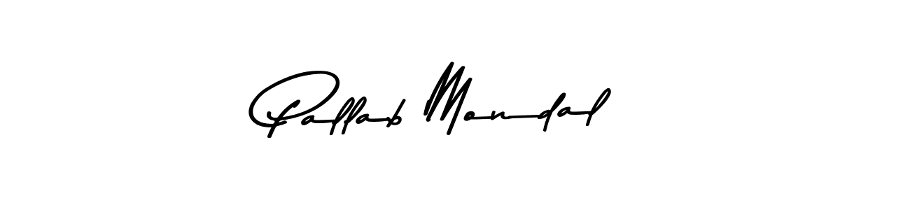 Design your own signature with our free online signature maker. With this signature software, you can create a handwritten (Asem Kandis PERSONAL USE) signature for name Pallab Mondal. Pallab Mondal signature style 9 images and pictures png