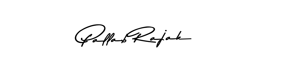 Create a beautiful signature design for name Pallab Rajak. With this signature (Asem Kandis PERSONAL USE) fonts, you can make a handwritten signature for free. Pallab Rajak signature style 9 images and pictures png
