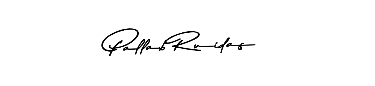 Use a signature maker to create a handwritten signature online. With this signature software, you can design (Asem Kandis PERSONAL USE) your own signature for name Pallab Ruidas. Pallab Ruidas signature style 9 images and pictures png