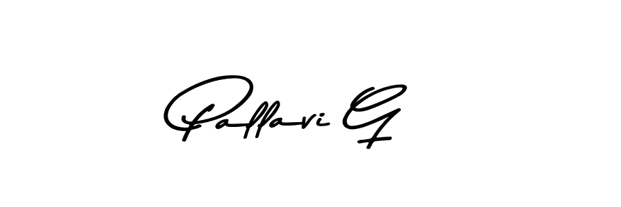 How to make Pallavi G name signature. Use Asem Kandis PERSONAL USE style for creating short signs online. This is the latest handwritten sign. Pallavi G signature style 9 images and pictures png