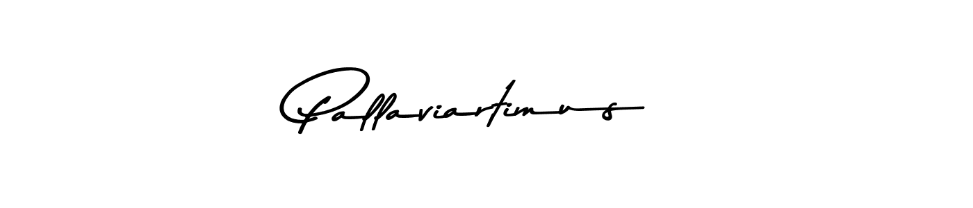 How to make Pallaviartimus name signature. Use Asem Kandis PERSONAL USE style for creating short signs online. This is the latest handwritten sign. Pallaviartimus signature style 9 images and pictures png
