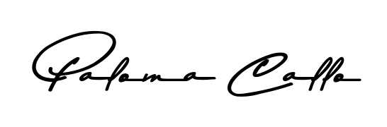 Transform the name Paloma Callo into a signature masterpiece using Asem Kandis PERSONAL USE font. Ideal for photographers, artists, and creators looking for watermarks. Paloma Callo signature style 9 images and pictures png