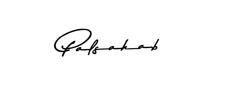 Design your own signature with our free online signature maker. With this signature software, you can create a handwritten (Asem Kandis PERSONAL USE) signature for name Palsahab. Palsahab signature style 9 images and pictures png