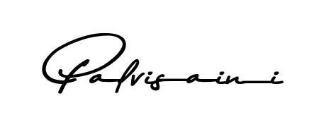 Personalize your online presence with Palvisaini signature rendered in elegant Asem Kandis PERSONAL USE font. Great for website footers and blogs. Palvisaini signature style 9 images and pictures png