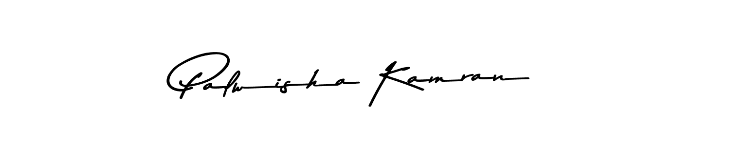 Make a beautiful signature design for name Palwisha Kamran. With this signature (Asem Kandis PERSONAL USE) style, you can create a handwritten signature for free. Palwisha Kamran signature style 9 images and pictures png