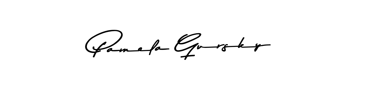 Also You can easily find your signature by using the search form. We will create Pamela Gursky name handwritten signature images for you free of cost using Asem Kandis PERSONAL USE sign style. Pamela Gursky signature style 9 images and pictures png