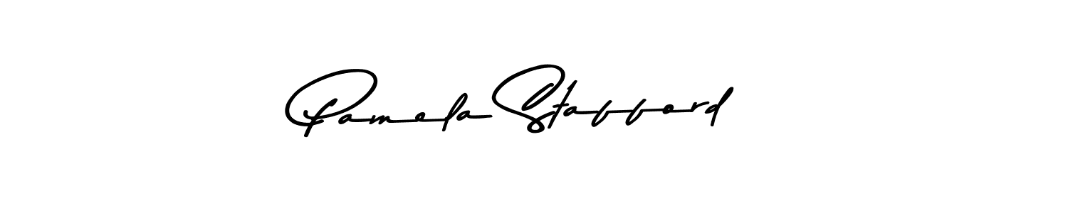 Use a signature maker to create a handwritten signature online. With this signature software, you can design (Asem Kandis PERSONAL USE) your own signature for name Pamela Stafford. Pamela Stafford signature style 9 images and pictures png