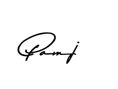 How to make Pamj signature? Asem Kandis PERSONAL USE is a professional autograph style. Create handwritten signature for Pamj name. Pamj signature style 9 images and pictures png