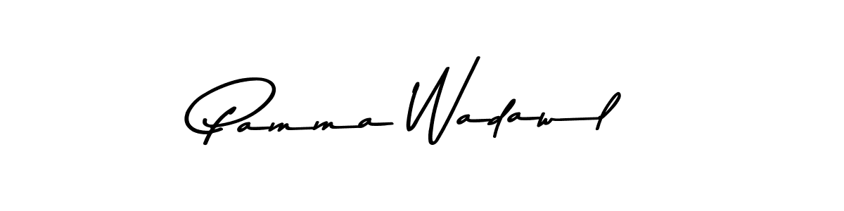 Make a beautiful signature design for name Pamma Wadawl. With this signature (Asem Kandis PERSONAL USE) style, you can create a handwritten signature for free. Pamma Wadawl signature style 9 images and pictures png