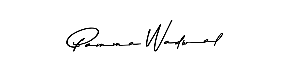Make a beautiful signature design for name Pamma Wadwal. Use this online signature maker to create a handwritten signature for free. Pamma Wadwal signature style 9 images and pictures png