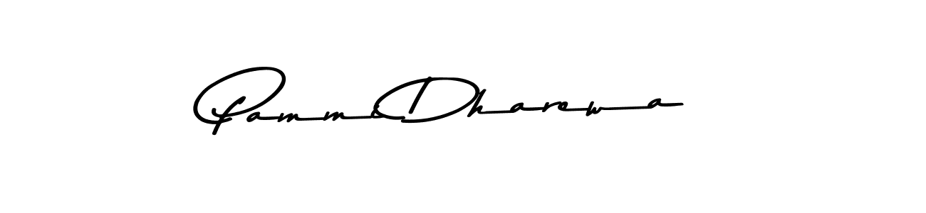 Make a beautiful signature design for name Pammi Dharewa. With this signature (Asem Kandis PERSONAL USE) style, you can create a handwritten signature for free. Pammi Dharewa signature style 9 images and pictures png