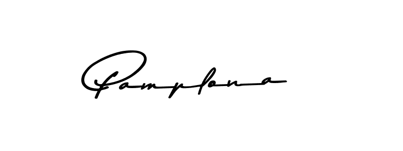 Make a beautiful signature design for name Pamplona. Use this online signature maker to create a handwritten signature for free. Pamplona signature style 9 images and pictures png