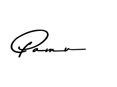 Use a signature maker to create a handwritten signature online. With this signature software, you can design (Asem Kandis PERSONAL USE) your own signature for name Pamu. Pamu signature style 9 images and pictures png