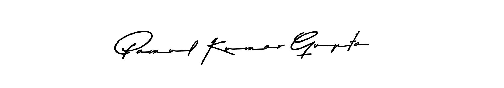 Make a beautiful signature design for name Pamul Kumar Gupta. Use this online signature maker to create a handwritten signature for free. Pamul Kumar Gupta signature style 9 images and pictures png