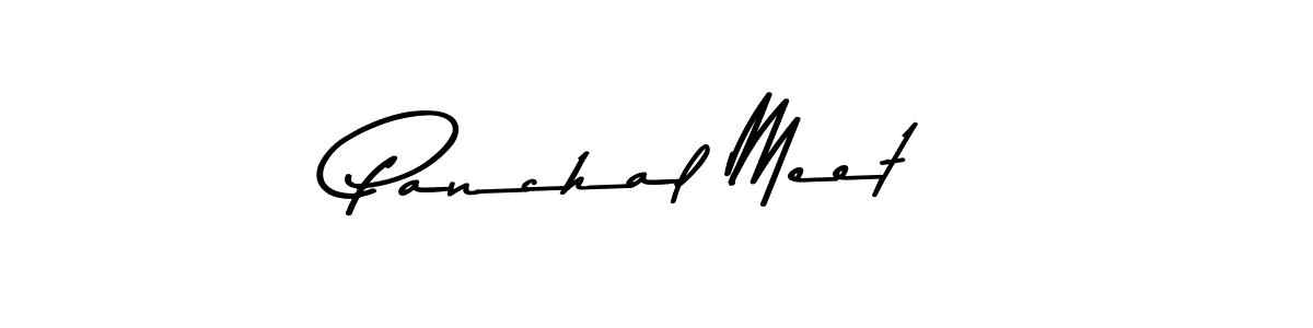 How to make Panchal Meet name signature. Use Asem Kandis PERSONAL USE style for creating short signs online. This is the latest handwritten sign. Panchal Meet signature style 9 images and pictures png