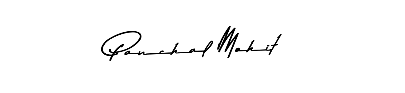 Create a beautiful signature design for name Panchal Mohit. With this signature (Asem Kandis PERSONAL USE) fonts, you can make a handwritten signature for free. Panchal Mohit signature style 9 images and pictures png