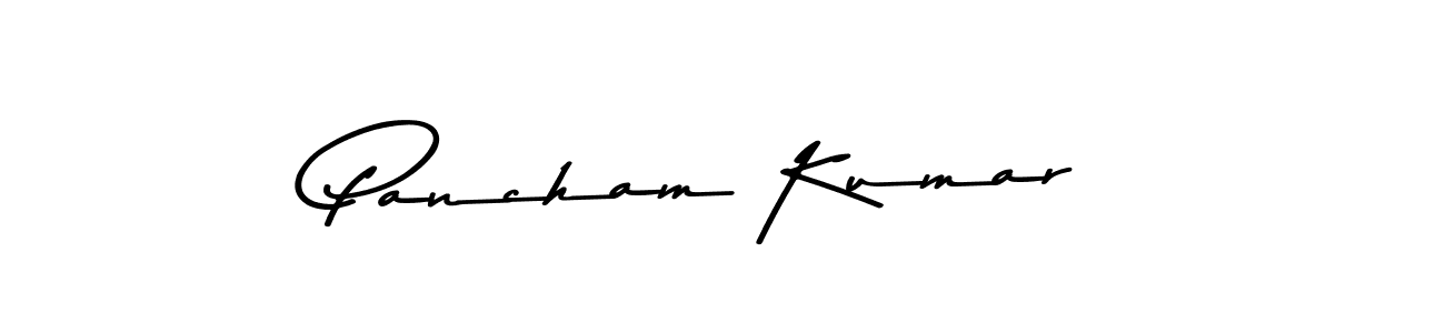 Design your own signature with our free online signature maker. With this signature software, you can create a handwritten (Asem Kandis PERSONAL USE) signature for name Pancham Kumar. Pancham Kumar signature style 9 images and pictures png