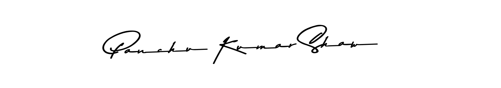 Make a beautiful signature design for name Panchu Kumar Shaw. With this signature (Asem Kandis PERSONAL USE) style, you can create a handwritten signature for free. Panchu Kumar Shaw signature style 9 images and pictures png