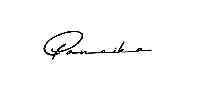 How to make Pancika name signature. Use Asem Kandis PERSONAL USE style for creating short signs online. This is the latest handwritten sign. Pancika signature style 9 images and pictures png