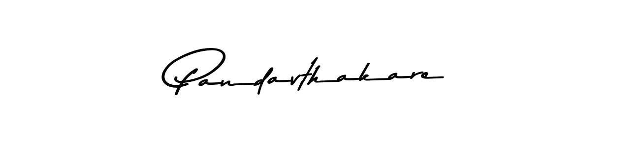 Make a beautiful signature design for name Pandavthakare. With this signature (Asem Kandis PERSONAL USE) style, you can create a handwritten signature for free. Pandavthakare signature style 9 images and pictures png