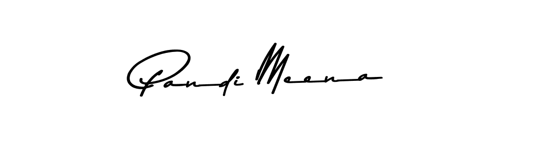 Design your own signature with our free online signature maker. With this signature software, you can create a handwritten (Asem Kandis PERSONAL USE) signature for name Pandi Meena. Pandi Meena signature style 9 images and pictures png