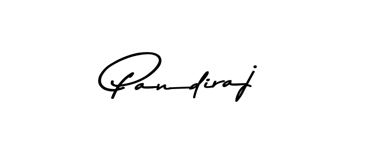 How to make Pandiraj name signature. Use Asem Kandis PERSONAL USE style for creating short signs online. This is the latest handwritten sign. Pandiraj signature style 9 images and pictures png