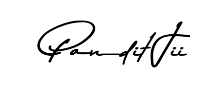 Generate high-definition signature styles for Pandit Jii. The Asem Kandis PERSONAL USE typeface ensures crisp legibility and sophisticated design. Pandit Jii signature style 9 images and pictures png