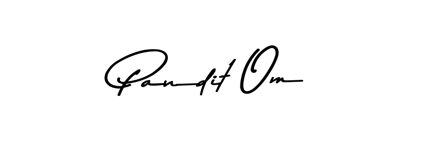 Also You can easily find your signature by using the search form. We will create Pandit Om name handwritten signature images for you free of cost using Asem Kandis PERSONAL USE sign style. Pandit Om signature style 9 images and pictures png