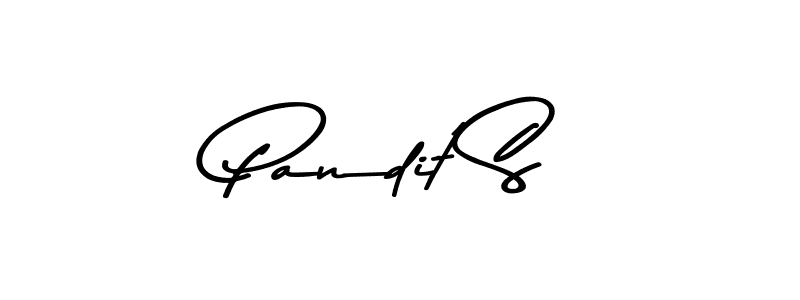 Design your own signature with our free online signature maker. With this signature software, you can create a handwritten (Asem Kandis PERSONAL USE) signature for name Pandit S. Pandit S signature style 9 images and pictures png