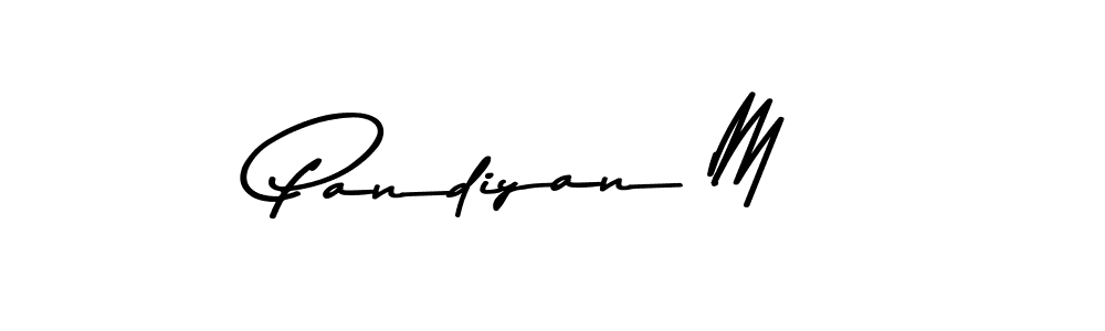 Design your own signature with our free online signature maker. With this signature software, you can create a handwritten (Asem Kandis PERSONAL USE) signature for name Pandiyan M. Pandiyan M signature style 9 images and pictures png