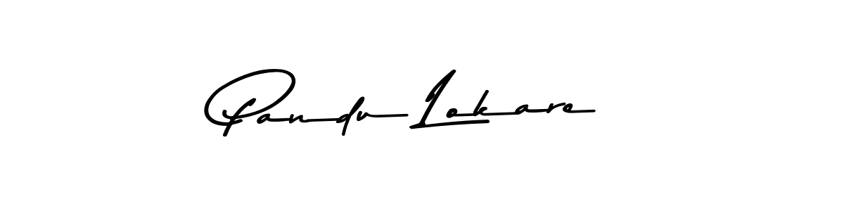 Create a beautiful signature design for name Pandu Lokare. With this signature (Asem Kandis PERSONAL USE) fonts, you can make a handwritten signature for free. Pandu Lokare signature style 9 images and pictures png