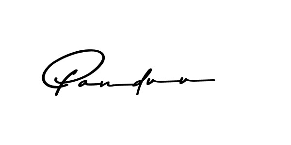 Create a beautiful signature design for name Panduu. With this signature (Asem Kandis PERSONAL USE) fonts, you can make a handwritten signature for free. Panduu signature style 9 images and pictures png