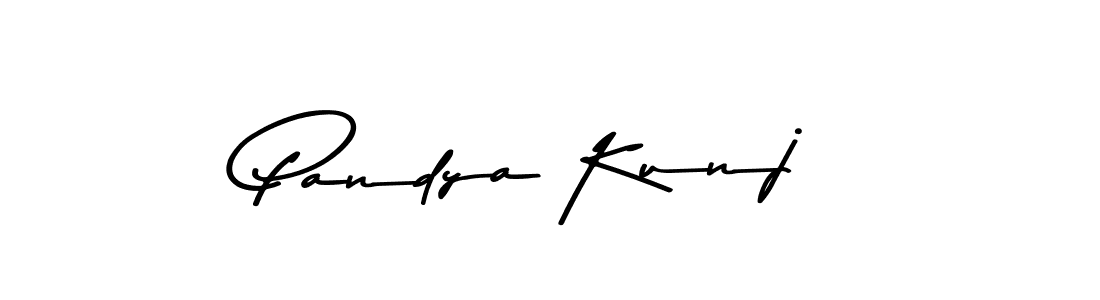 Create a beautiful signature design for name Pandya Kunj. With this signature (Asem Kandis PERSONAL USE) fonts, you can make a handwritten signature for free. Pandya Kunj signature style 9 images and pictures png