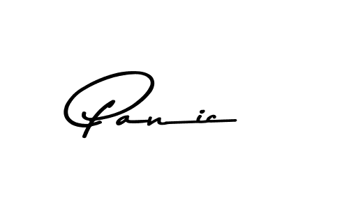 Use a signature maker to create a handwritten signature online. With this signature software, you can design (Asem Kandis PERSONAL USE) your own signature for name Panic. Panic signature style 9 images and pictures png