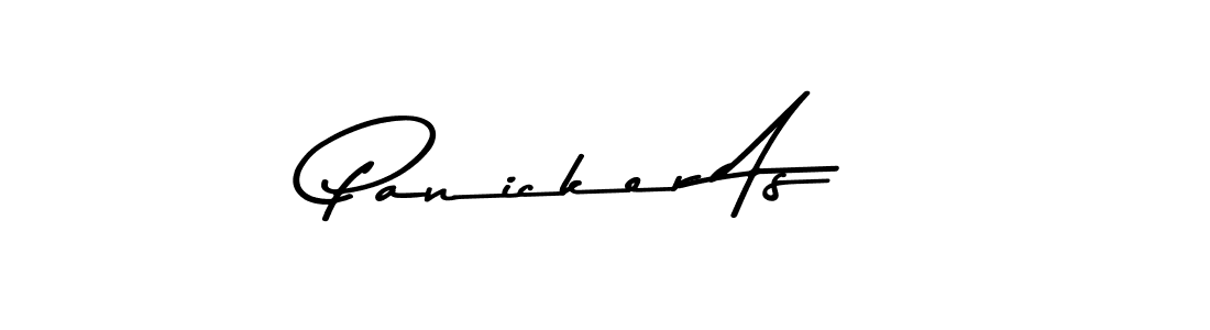 You should practise on your own different ways (Asem Kandis PERSONAL USE) to write your name (Panicker As) in signature. don't let someone else do it for you. Panicker As signature style 9 images and pictures png