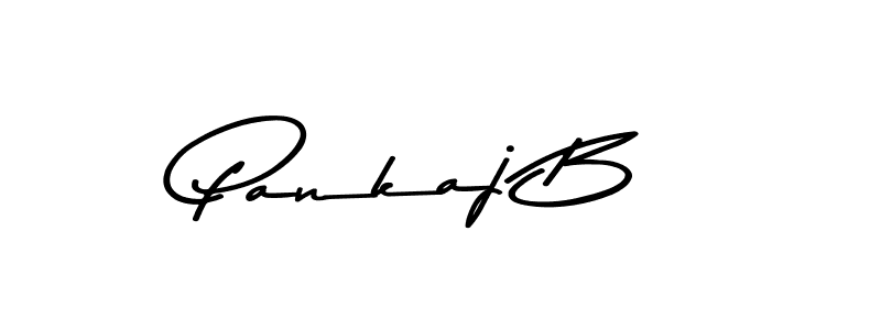 Create a beautiful signature design for name Pankaj B. With this signature (Asem Kandis PERSONAL USE) fonts, you can make a handwritten signature for free. Pankaj B signature style 9 images and pictures png