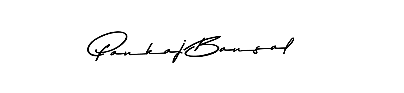 Design your own signature with our free online signature maker. With this signature software, you can create a handwritten (Asem Kandis PERSONAL USE) signature for name Pankaj Bansal. Pankaj Bansal signature style 9 images and pictures png