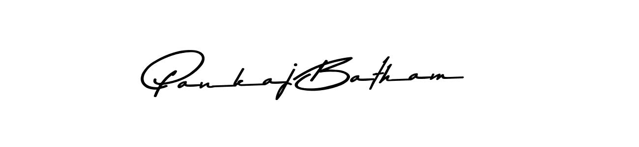 How to make Pankaj Batham name signature. Use Asem Kandis PERSONAL USE style for creating short signs online. This is the latest handwritten sign. Pankaj Batham signature style 9 images and pictures png