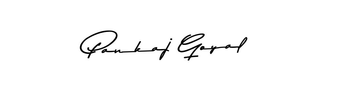 Create a beautiful signature design for name Pankaj Goyal. With this signature (Asem Kandis PERSONAL USE) fonts, you can make a handwritten signature for free. Pankaj Goyal signature style 9 images and pictures png