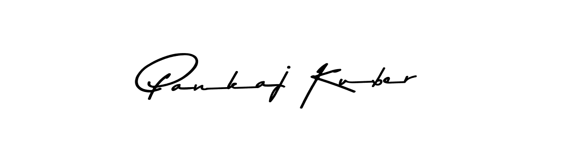 Use a signature maker to create a handwritten signature online. With this signature software, you can design (Asem Kandis PERSONAL USE) your own signature for name Pankaj Kuber. Pankaj Kuber signature style 9 images and pictures png