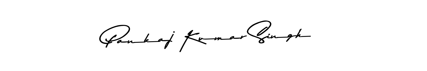 Make a beautiful signature design for name Pankaj Kumar Singh. With this signature (Asem Kandis PERSONAL USE) style, you can create a handwritten signature for free. Pankaj Kumar Singh signature style 9 images and pictures png