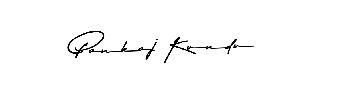 How to make Pankaj Kundu name signature. Use Asem Kandis PERSONAL USE style for creating short signs online. This is the latest handwritten sign. Pankaj Kundu signature style 9 images and pictures png