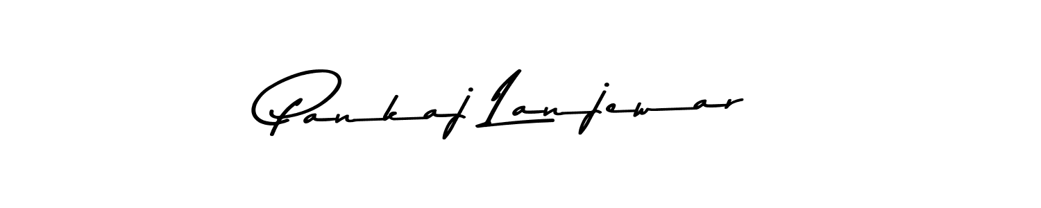 if you are searching for the best signature style for your name Pankaj Lanjewar. so please give up your signature search. here we have designed multiple signature styles  using Asem Kandis PERSONAL USE. Pankaj Lanjewar signature style 9 images and pictures png