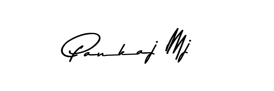 Make a beautiful signature design for name Pankaj Mj. With this signature (Asem Kandis PERSONAL USE) style, you can create a handwritten signature for free. Pankaj Mj signature style 9 images and pictures png