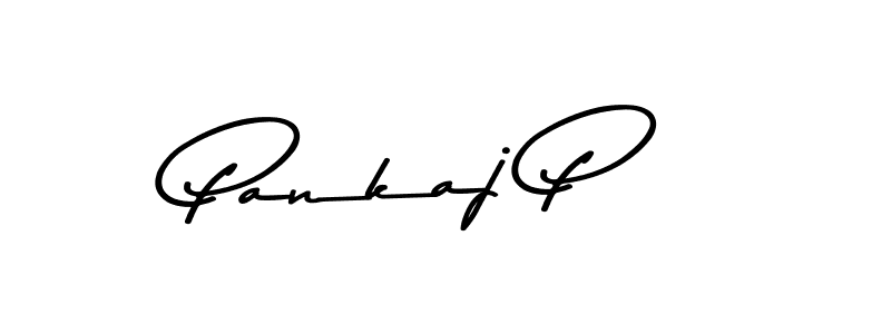 How to Draw Pankaj P signature style? Asem Kandis PERSONAL USE is a latest design signature styles for name Pankaj P. Pankaj P signature style 9 images and pictures png