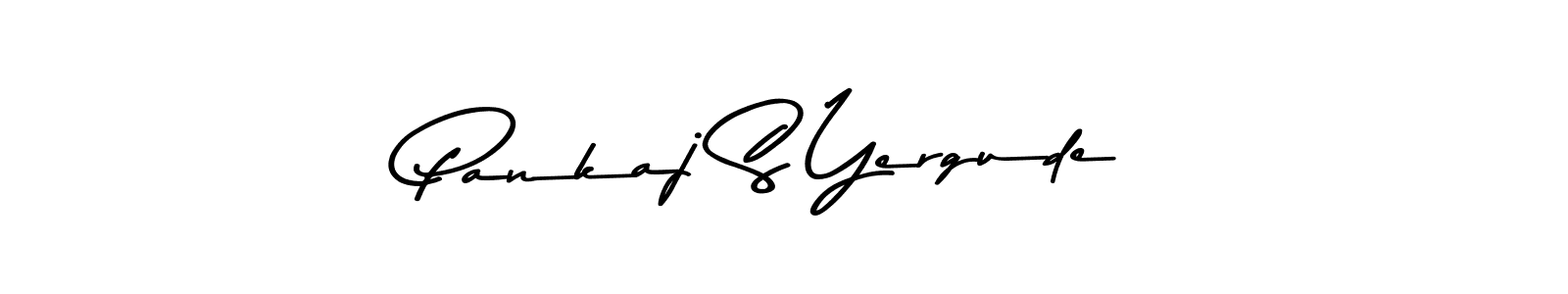 Use a signature maker to create a handwritten signature online. With this signature software, you can design (Asem Kandis PERSONAL USE) your own signature for name Pankaj S Yergude. Pankaj S Yergude signature style 9 images and pictures png
