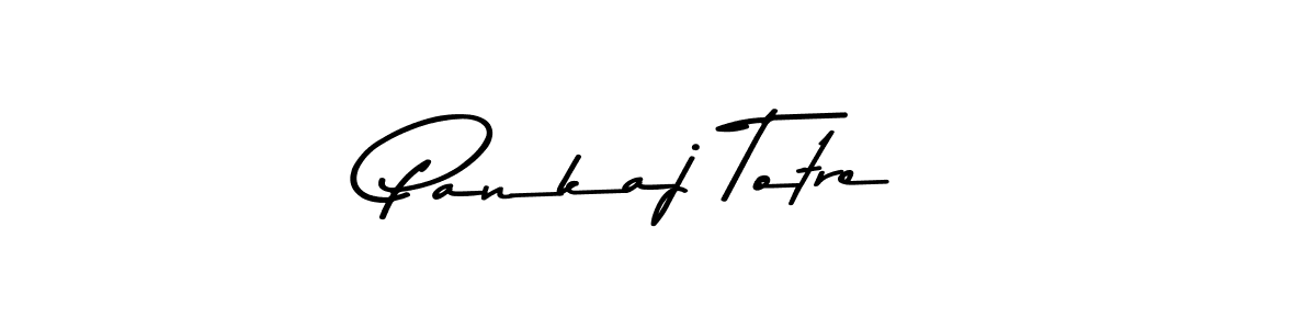 How to make Pankaj Totre name signature. Use Asem Kandis PERSONAL USE style for creating short signs online. This is the latest handwritten sign. Pankaj Totre signature style 9 images and pictures png