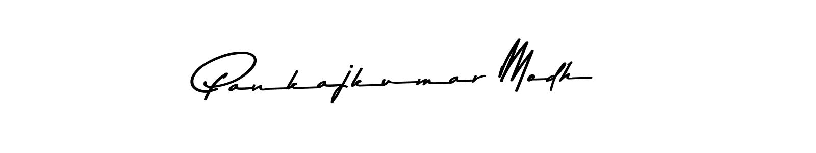 Create a beautiful signature design for name Pankajkumar Modh. With this signature (Asem Kandis PERSONAL USE) fonts, you can make a handwritten signature for free. Pankajkumar Modh signature style 9 images and pictures png
