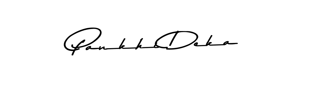 Make a beautiful signature design for name Pankhi Deka. With this signature (Asem Kandis PERSONAL USE) style, you can create a handwritten signature for free. Pankhi Deka signature style 9 images and pictures png